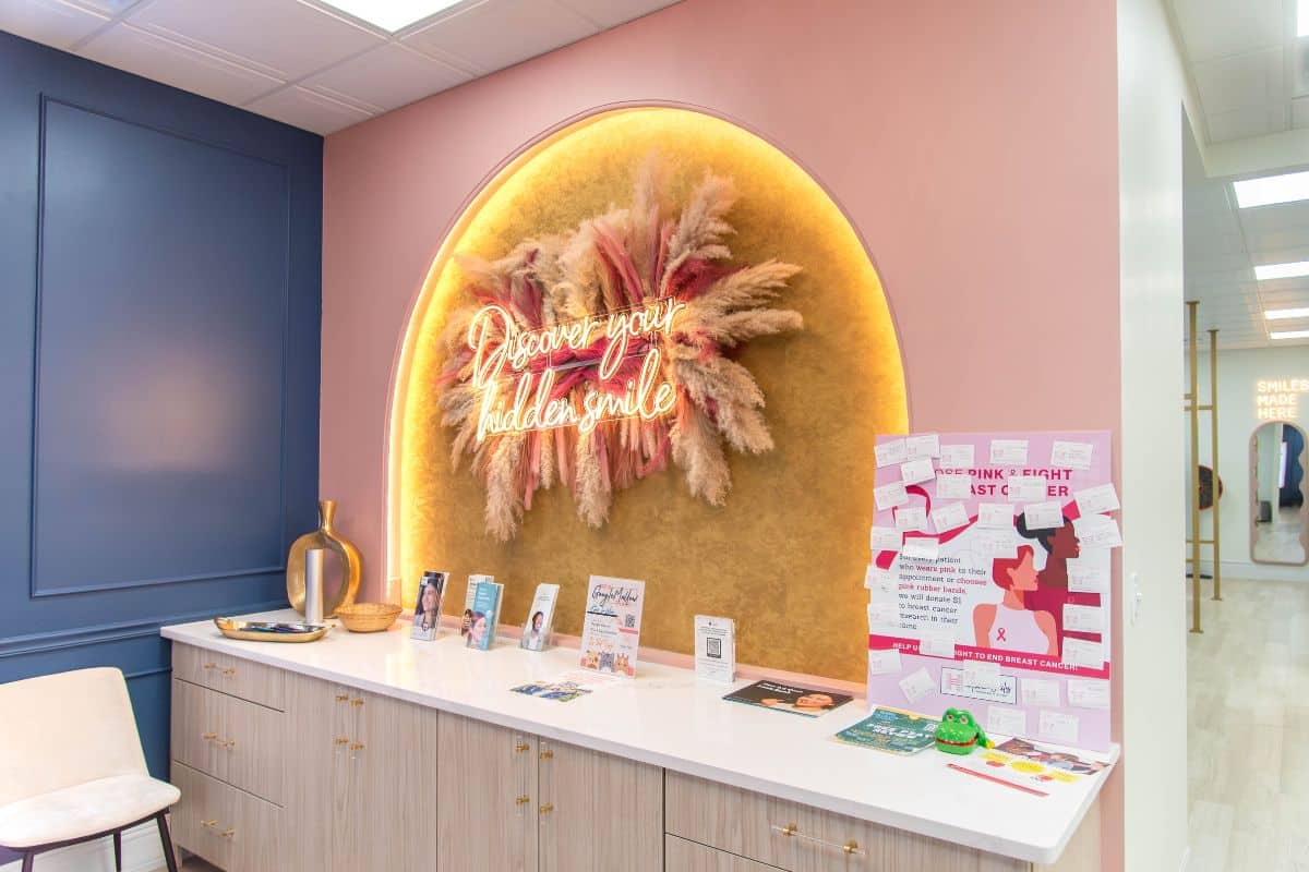 Contact us 6 Hidden smiles melville office credenza signage