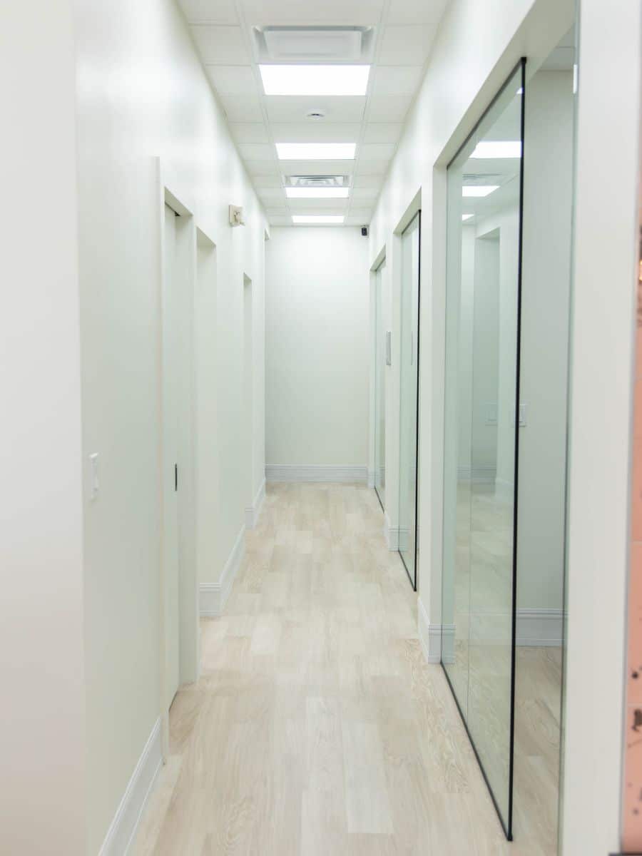 Our treatments 6 Hidden smiles melville office hallway