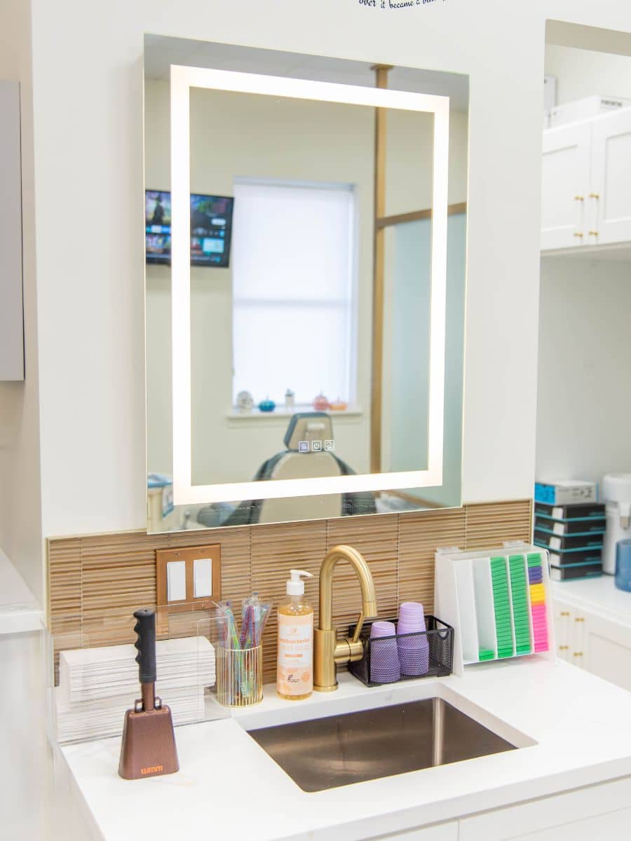 About us 6 Hidden smiles melville office lit mirror