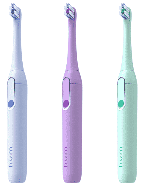 Just for kids 7 Colgate hum smart electric toothbrushes designed for personalized brushing and oral care.